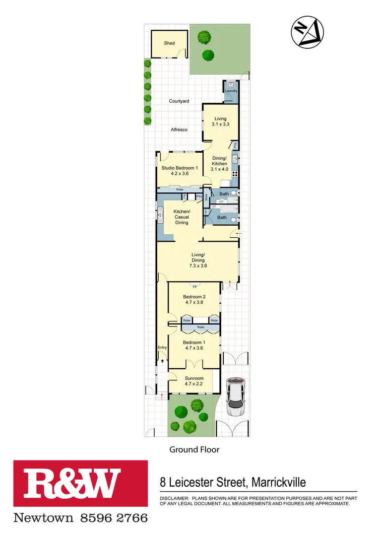 Floorplan of Homely house listing, 8 Leicester Street, Marrickville NSW 2204