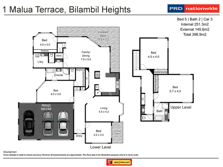 Floorplan of Homely house listing, 1 Malua Tce, Bilambil Heights NSW 2486