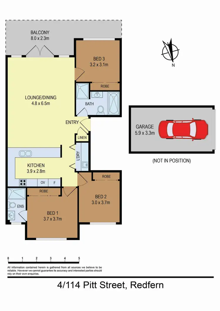 Floorplan of Homely apartment listing, 4/114-124 Pitt Street, Redfern NSW 2016