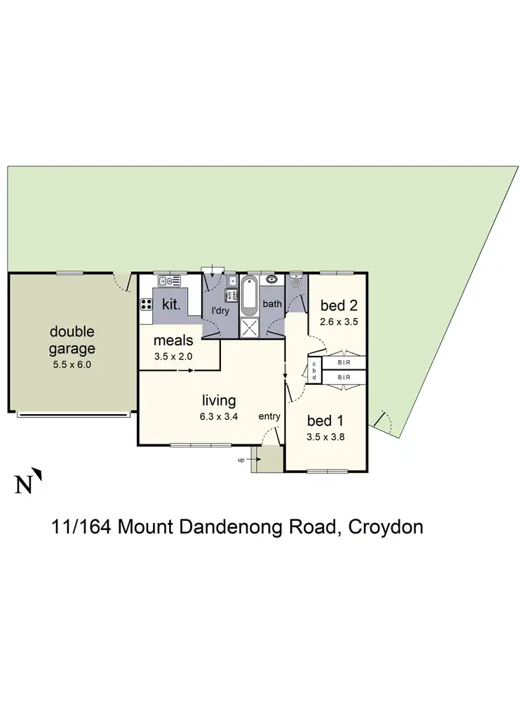 Floorplan of Homely unit listing, 11/164 Mt Dandenong Road, Croydon VIC 3136