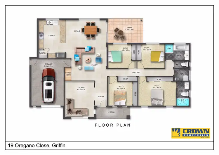 Floorplan of Homely house listing, 19 Oregano Close, Griffin QLD 4503