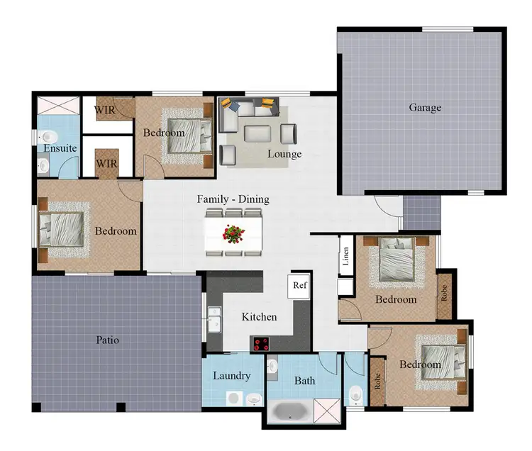Floorplan of Homely house listing, 30 Kirrama Court, Bushland Beach QLD 4818