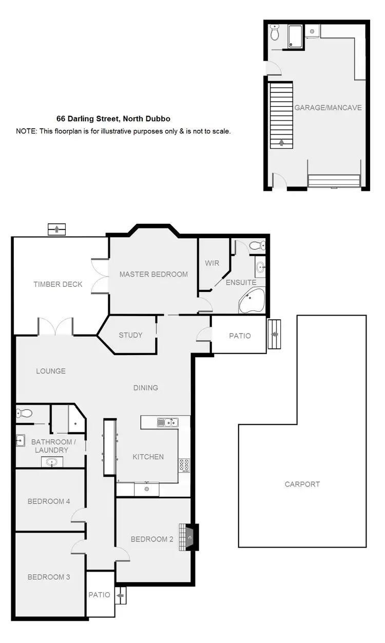 Floorplan of Homely house listing, 66 Darling Street, Dubbo NSW 2830