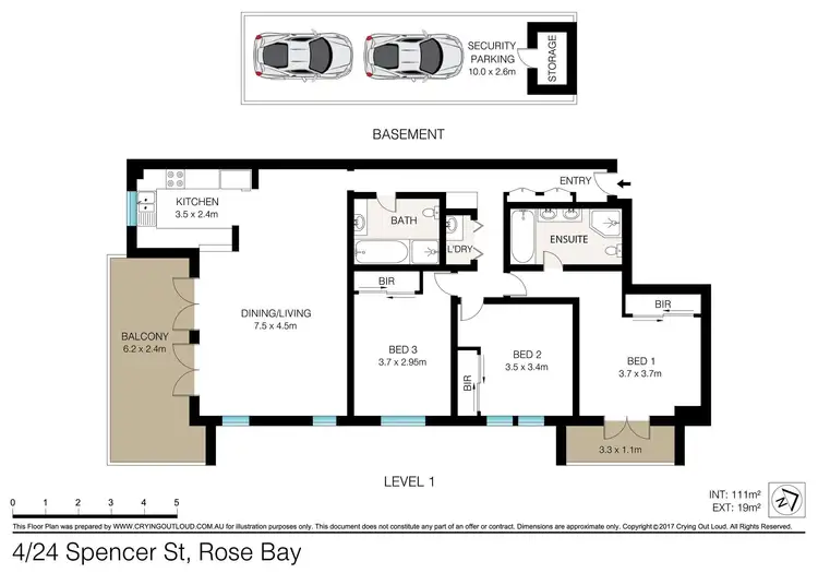 Floorplan of Homely apartment listing, 4/24 Spencer Street, Rose Bay NSW 2029