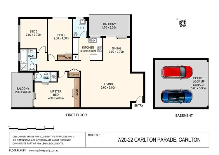 Floorplan of Homely apartment listing, 7/20-22 Carlton Parade, Carlton NSW 2218