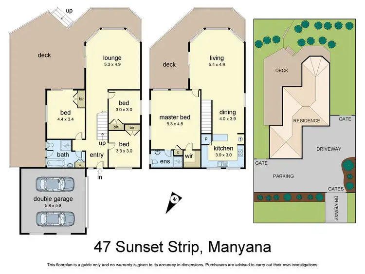 Floorplan of Homely house listing, 47 Sunset Strip, Manyana NSW 2539