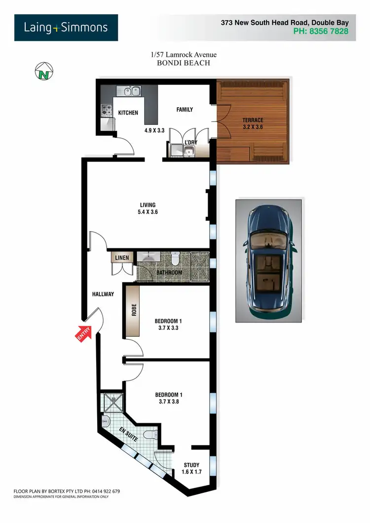 Floorplan of Homely apartment listing, 1/57 Lamrock Avenue, Bondi Beach NSW 2026
