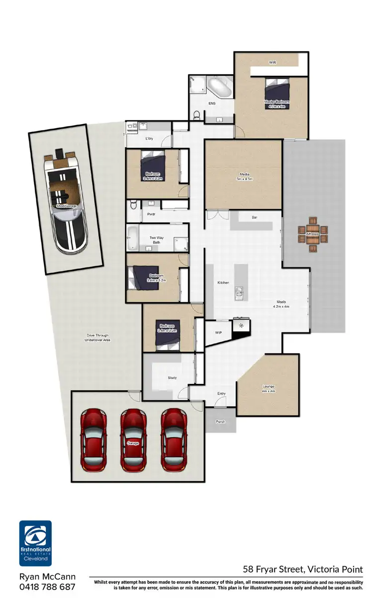 Floorplan of Homely house listing, 17 Beddoe Street, Thornlands QLD 4164