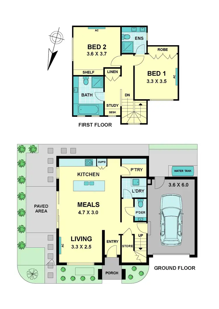 Floorplan of Homely townhouse listing, 5/13 Batman Street, Aberfeldie VIC 3040