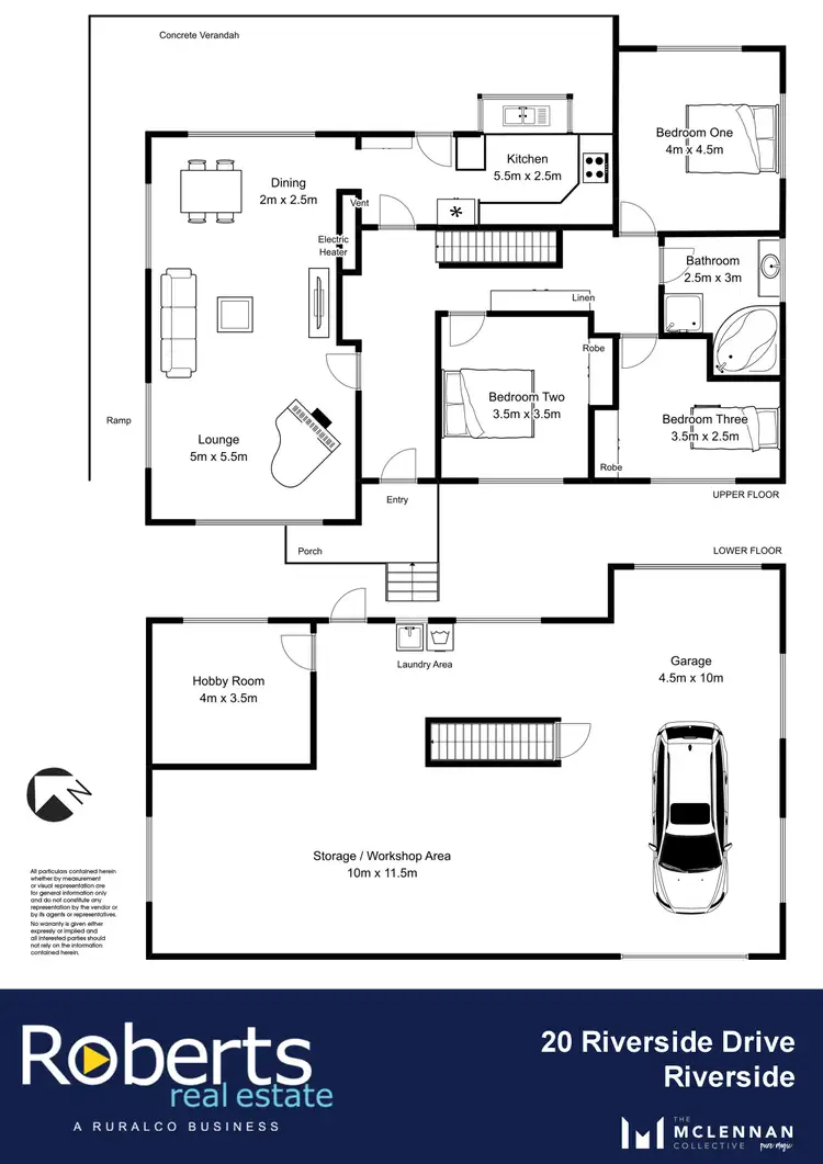 Floorplan of Homely house listing, 20 Riverside Drive, Riverside TAS 7250