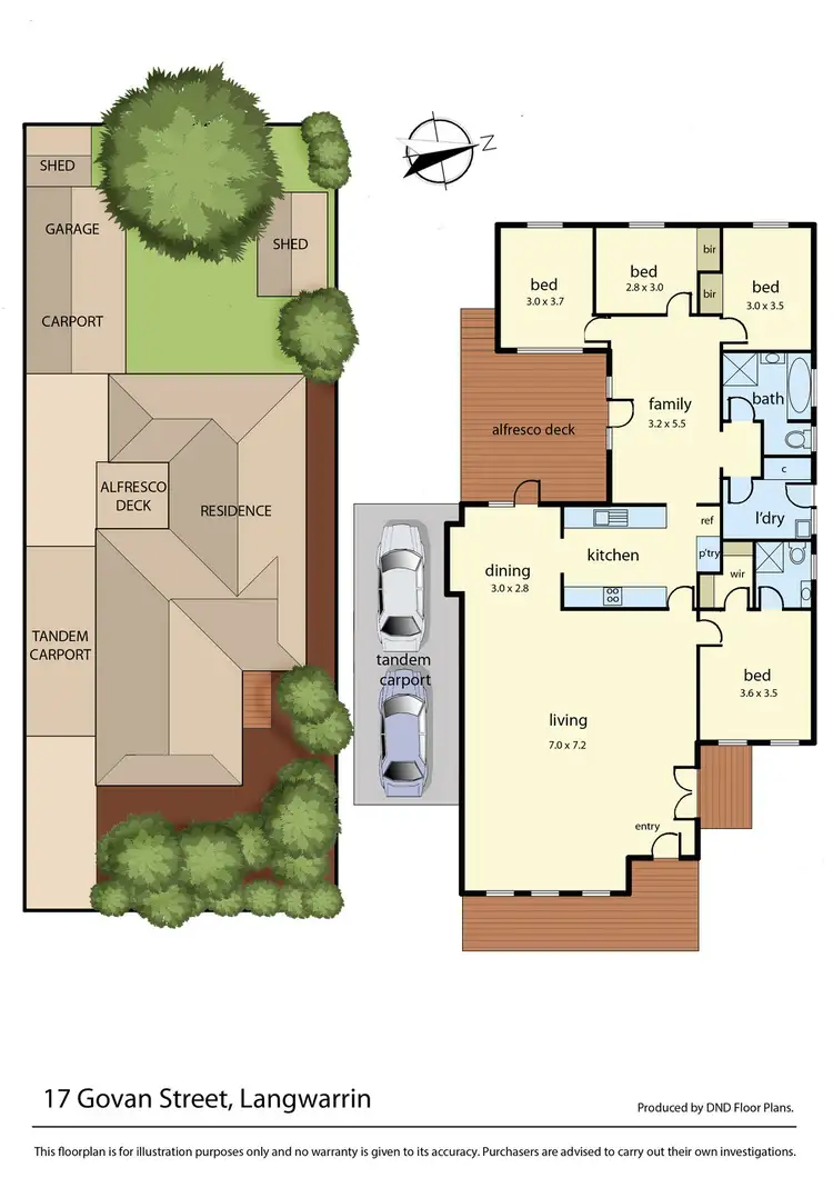 Floorplan of Homely house listing, 17 Govan Street, Langwarrin VIC 3910