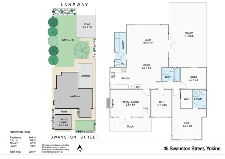 Floorplan of Homely house listing, 45 Swanston Street, Yokine WA 6060