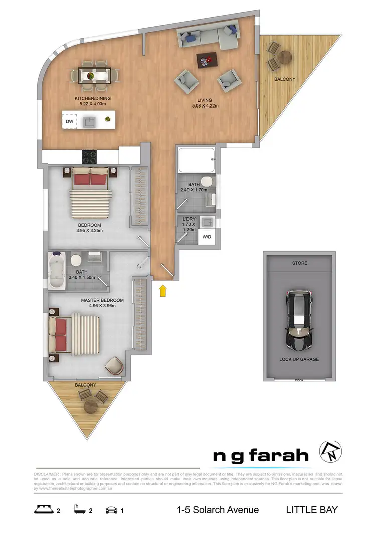 Floorplan of Homely apartment listing, 309/1-5 Solarch Avenue, Little Bay NSW 2036