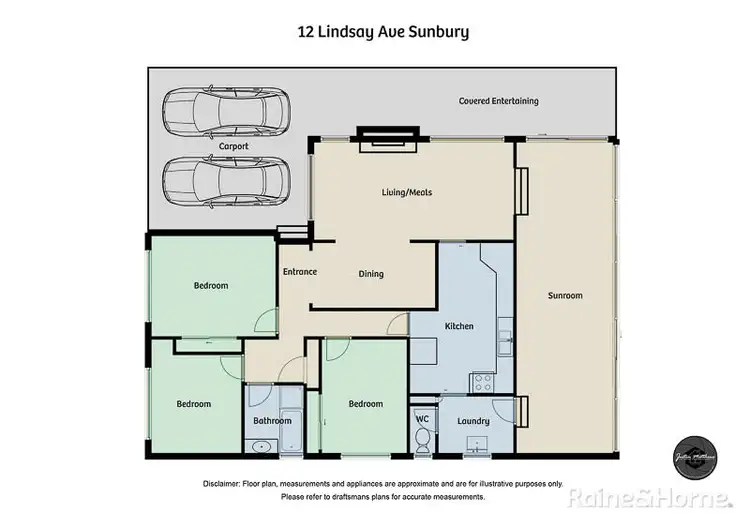 Floorplan of Homely house listing, 12 Lindsay Avenue, Sunbury VIC 3429