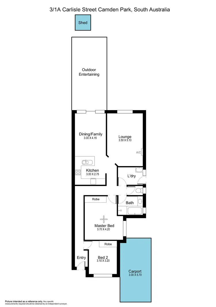 Floorplan of Homely unit listing, 3/1A Carlisle Street, Camden Park SA 5038
