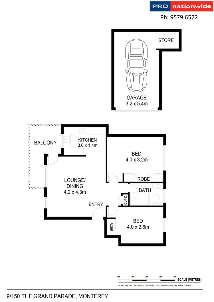 Floorplan of Homely unit listing, 9/150 The Grand Parade, Monterey NSW 2217