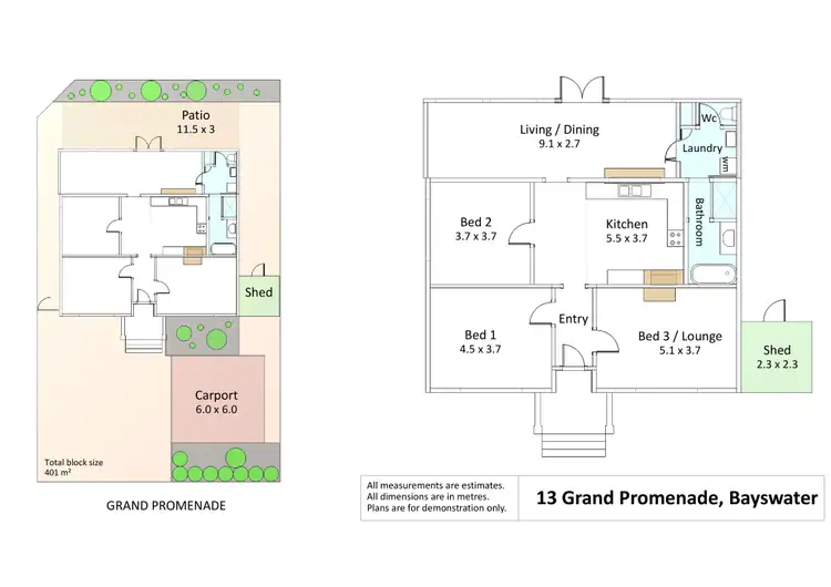 Floorplan of Homely house listing, 13 Grand Promenade, Bayswater WA 6053
