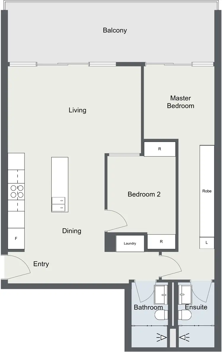 Floorplan of Homely apartment listing, 536/26 Anzac Park, Campbell ACT 2612