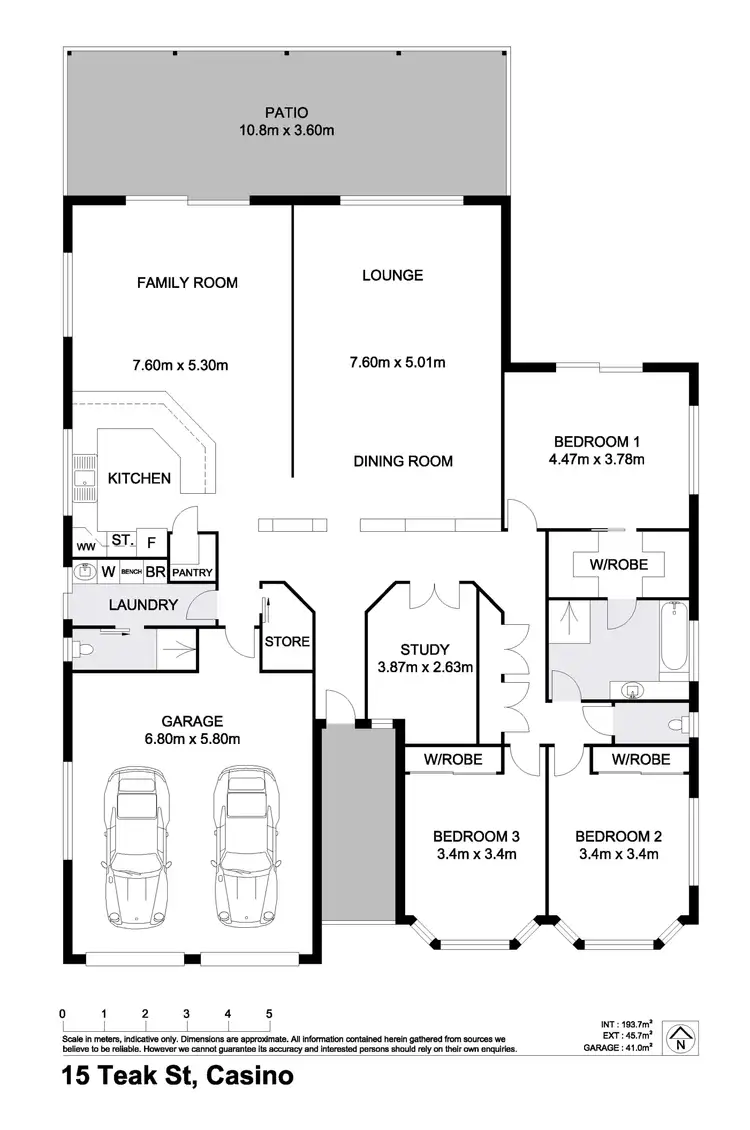 Floorplan of Homely house listing, 15 Teak Street, Casino NSW 2470