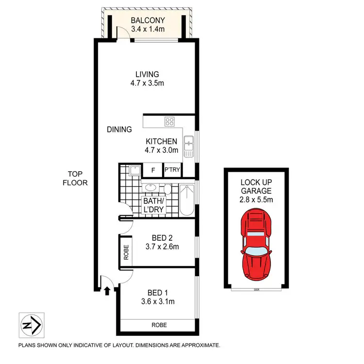 Floorplan of Homely unit listing, 11/8 Tintern Road, Ashfield NSW 2131
