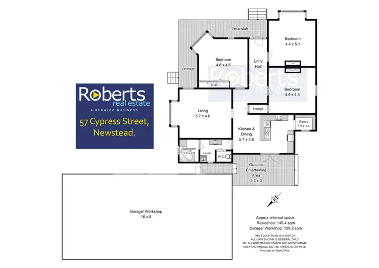 Floorplan of Homely house listing, 57a Cypress St, Newstead TAS 7250