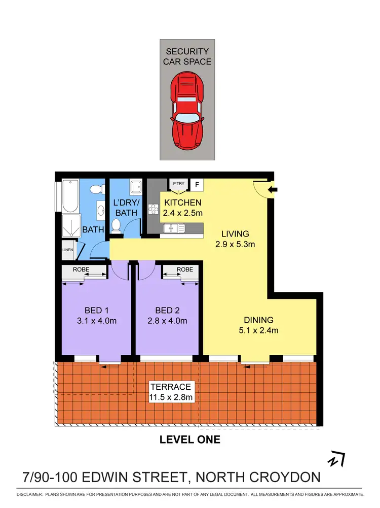 Floorplan of Homely apartment listing, 7/90-100 Edwin Street North, Croydon NSW 2132