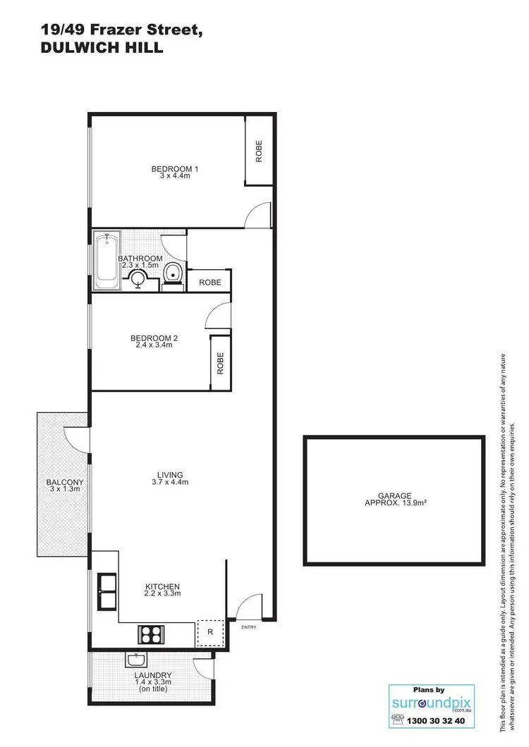 Floorplan of Homely unit listing, 19/49 Frazer Street, Dulwich Hill NSW 2203