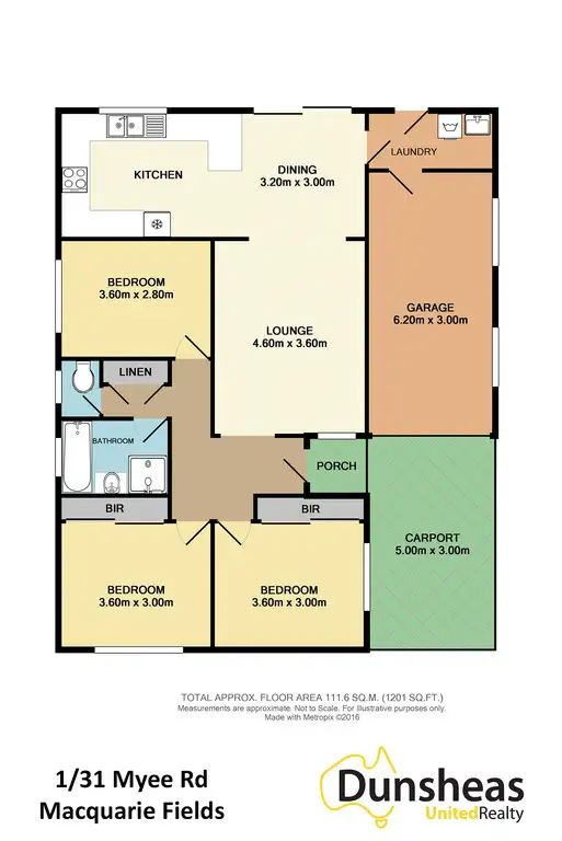 Floorplan of Homely villa listing, 1/31-33 Myee Road, Macquarie Fields NSW 2564
