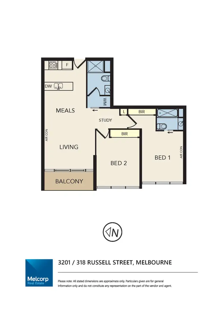 Floorplan of Homely apartment listing, 3201/318 Russell Street, Melbourne VIC 3000