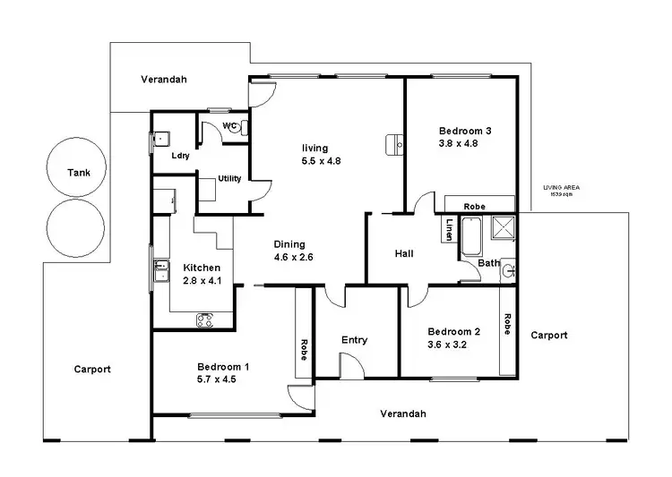 Floorplan of Homely house listing, 174 Gratwick Road, Loxton SA 5333