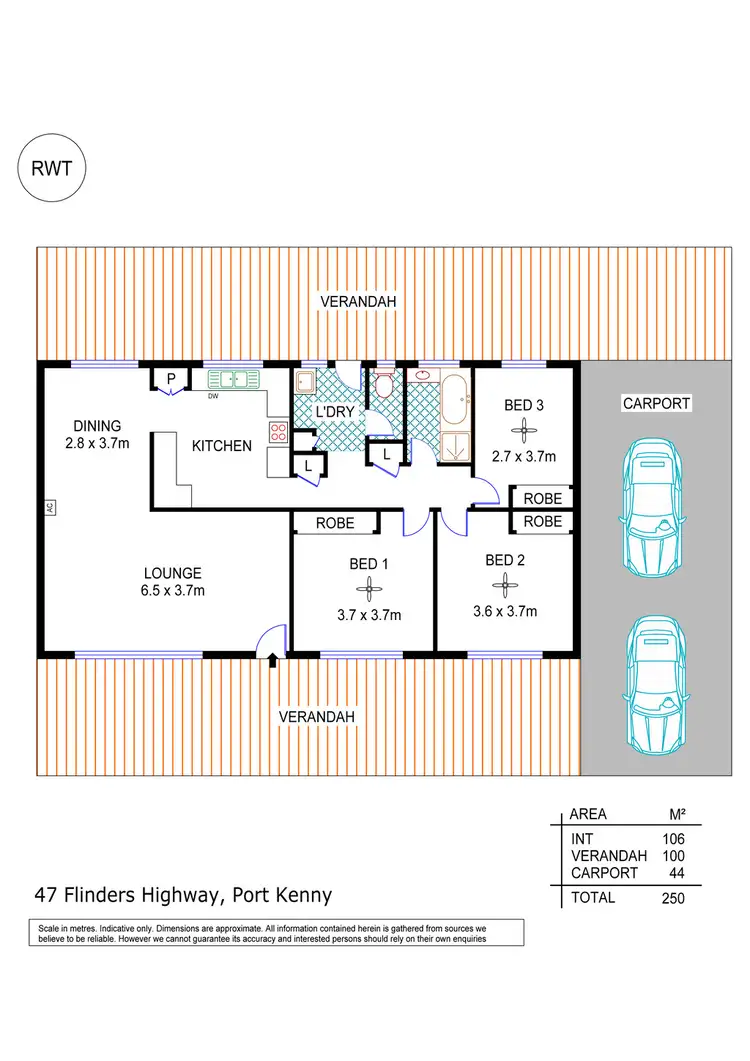 Floorplan of Homely house listing, 47 Flinders Highway, Port Kenny SA 5671
