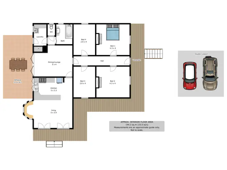 Floorplan of Homely house listing, 1-3 Harkins Street, Chiltern VIC 3683