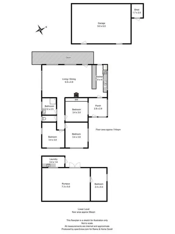 Floorplan of Homely house listing, 3 Myrica Street, Primrose Sands TAS 7173