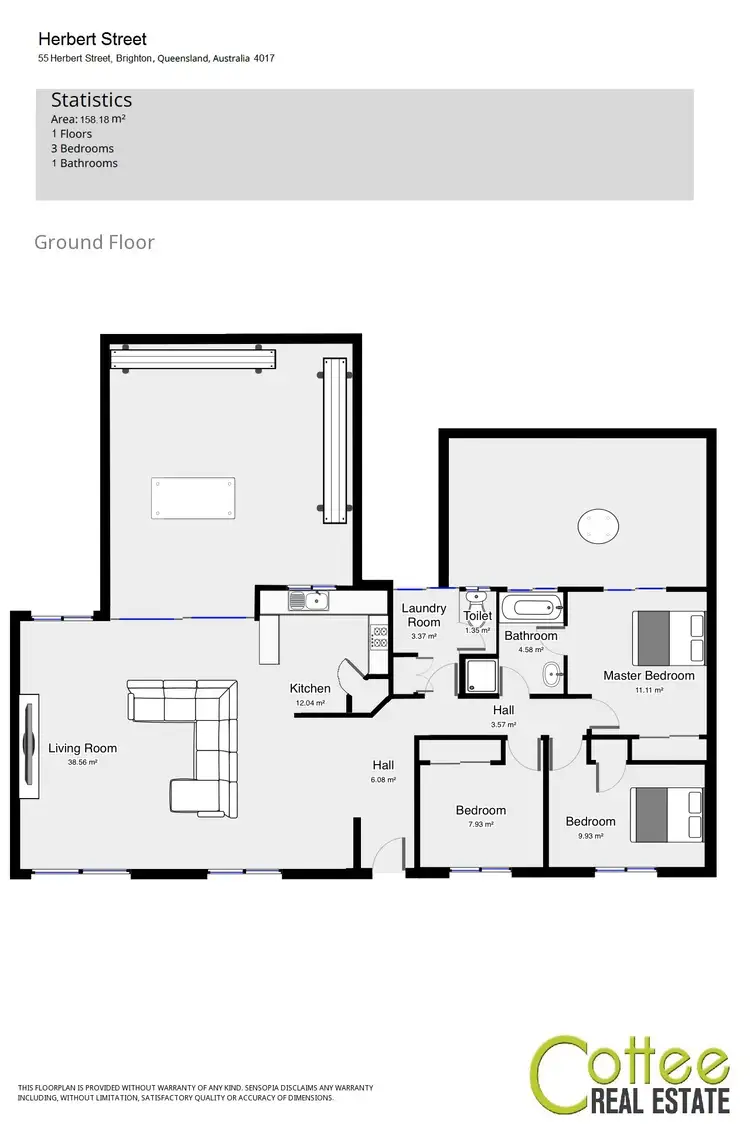 Floorplan of Homely house listing, 55 Herbert Street, Brighton QLD 4017
