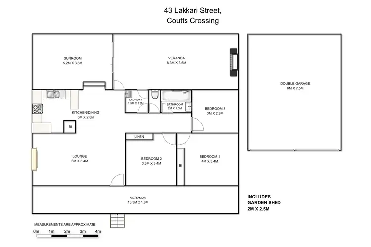 Floorplan of Homely house listing, 43 Lakkari Street, Coutts Crossing NSW 2460