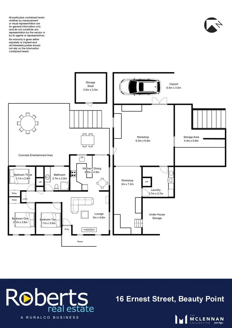 Floorplan of Homely house listing, 16 Ernest Street, Beauty Point TAS 7270