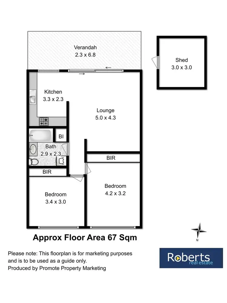 Floorplan of Homely unit listing, 5/110 Abbotsfield Road, Claremont TAS 7011