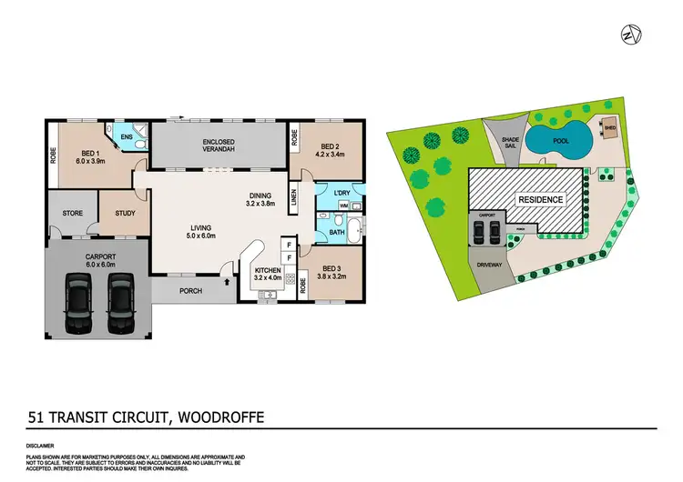 Floorplan of Homely house listing, 51 Transit Circuit, Woodroffe NT 830
