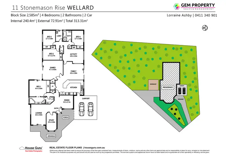 Floorplan of Homely house listing, 11 Stonemason Rise, Wellard WA 6170