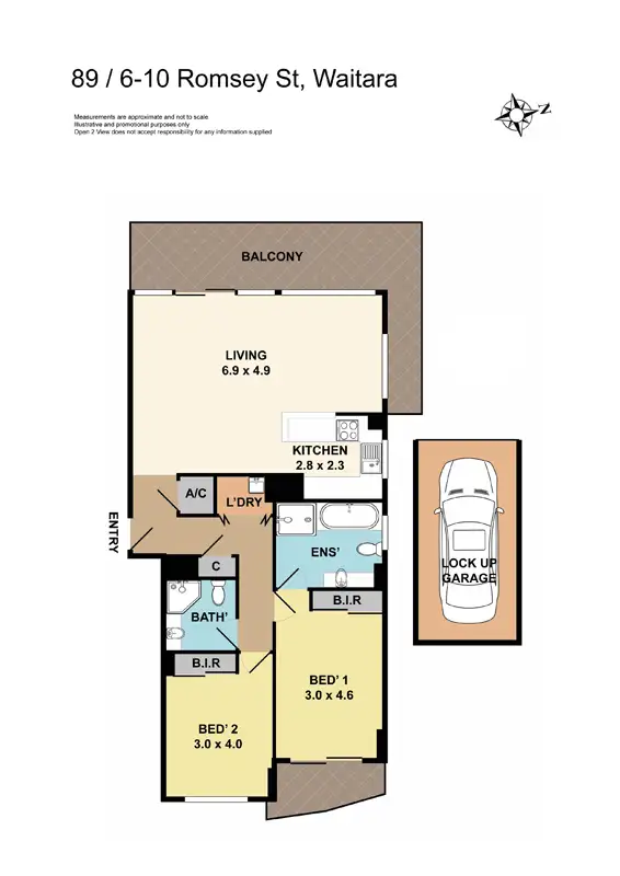 Floorplan of Homely apartment listing, 89/6-10 Romsey Street, Waitara NSW 2077