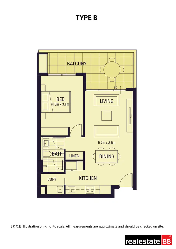 Floorplan of Homely apartment listing, 601/34 Charles Street, South Perth WA 6151