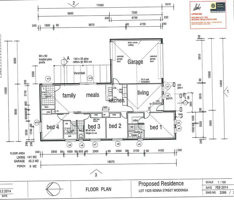 Floorplan of Homely house listing, 34 Kenna Street, Wodonga VIC 3690