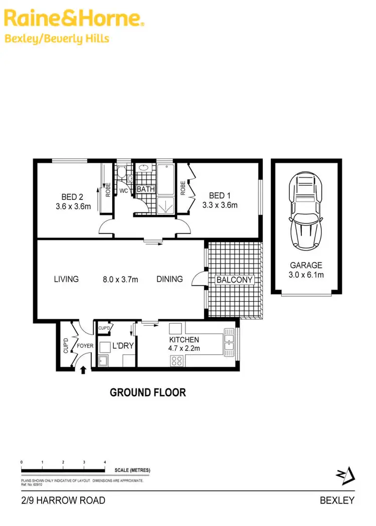 Floorplan of Homely unit listing, 2/9 Harrow Road, Bexley NSW 2207
