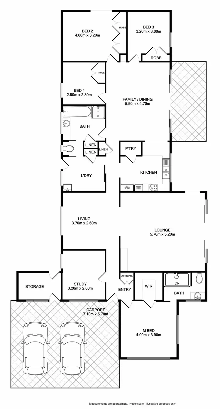 Floorplan of Homely house listing, 44 Wilkinson Drive, Wodonga VIC 3690
