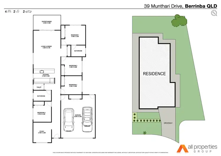 Floorplan of Homely house listing, 39 Munthari Drive, Berrinba QLD 4117