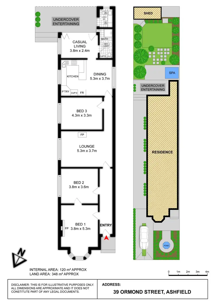 Floorplan of Homely house listing, 39 ORMOND STREET, Ashfield NSW 2131