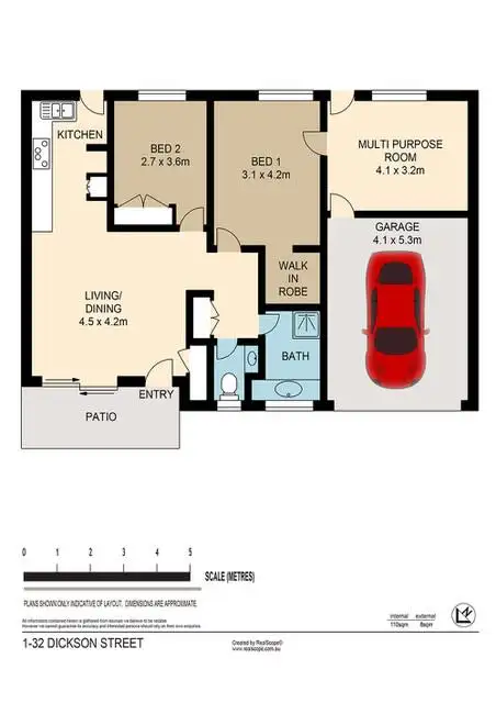 Floorplan of Homely apartment listing, 1/32 Dickson Street, Morningside QLD 4170