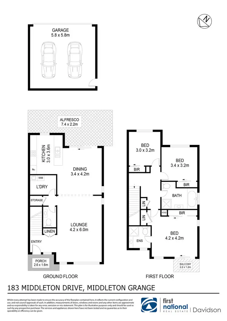 Floorplan of Homely house listing, 183 Middleton Drive, Middleton Grange NSW 2171