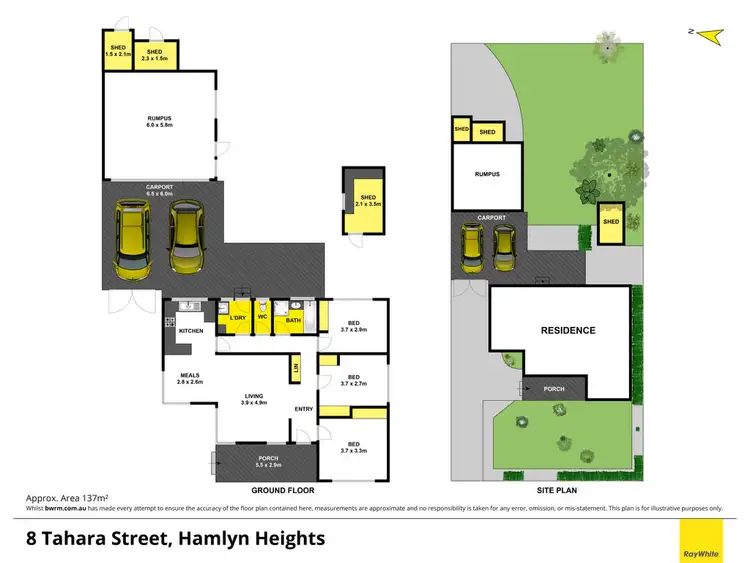 Floorplan of Homely house listing, 8 Tahara Street, Hamlyn Heights VIC 3215