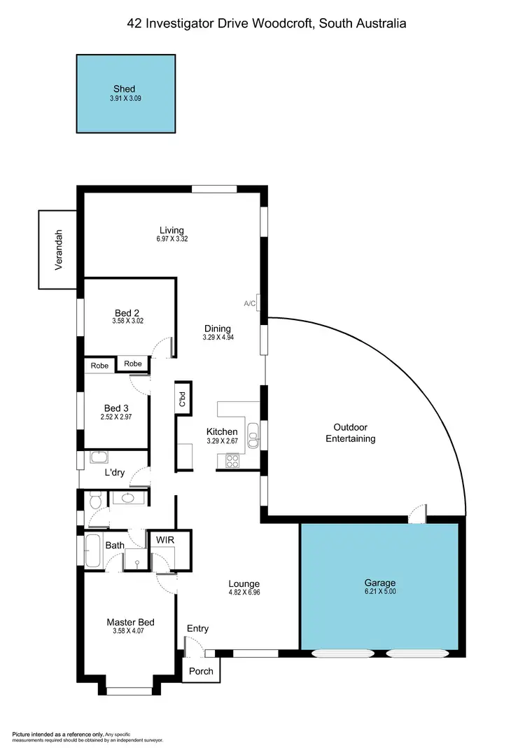 Floorplan of Homely house listing, 42 Investigator Drive, Woodcroft SA 5162